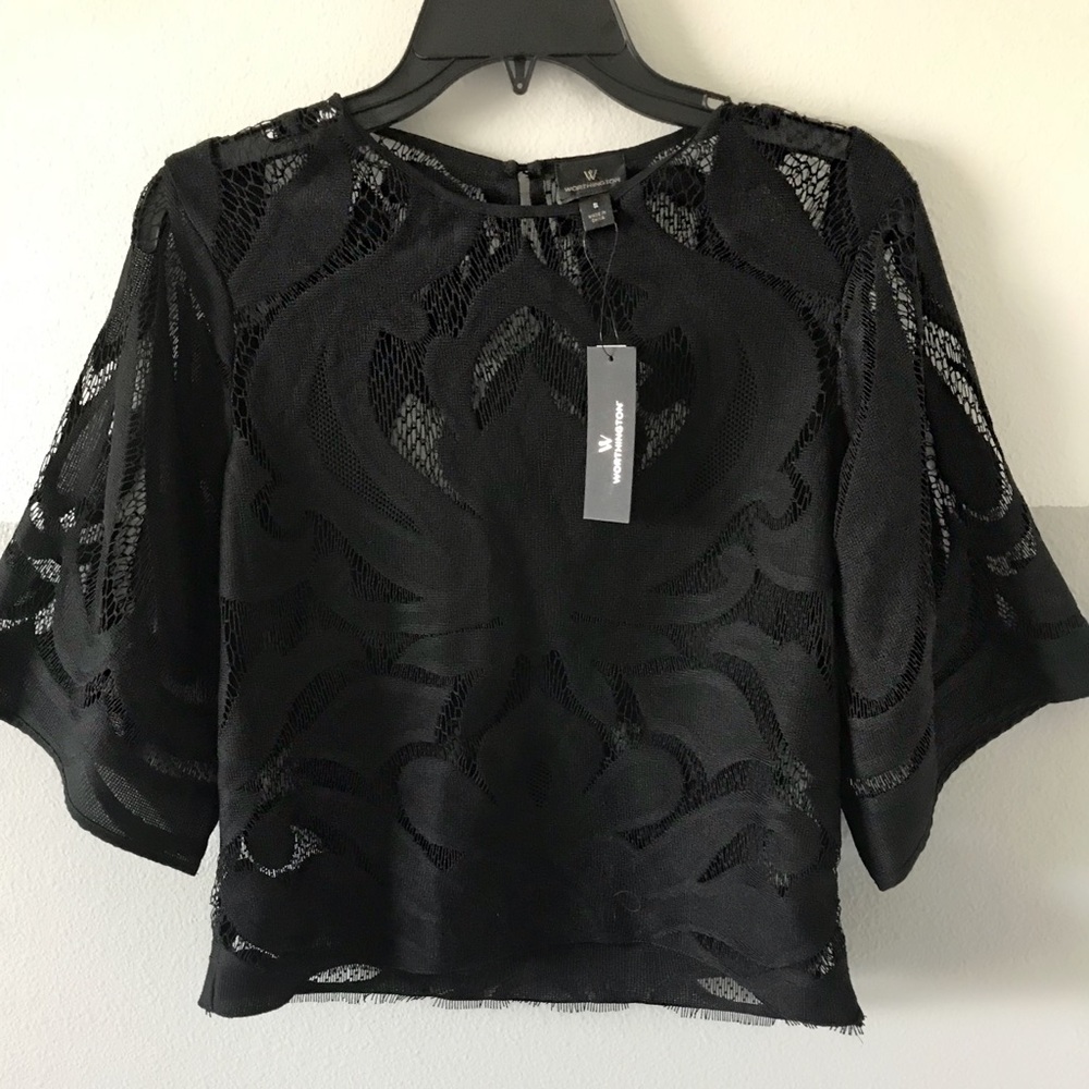 Black lace Top